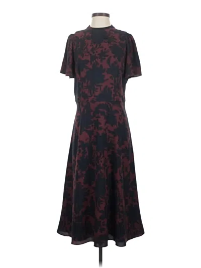 Pre-owned Ann Taylor Casual Dress In Burgundy