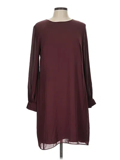 Pre-owned Ann Taylor Casual Dress In Burgundy