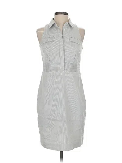 Pre-owned Ann Taylor Casual Dress In Gray