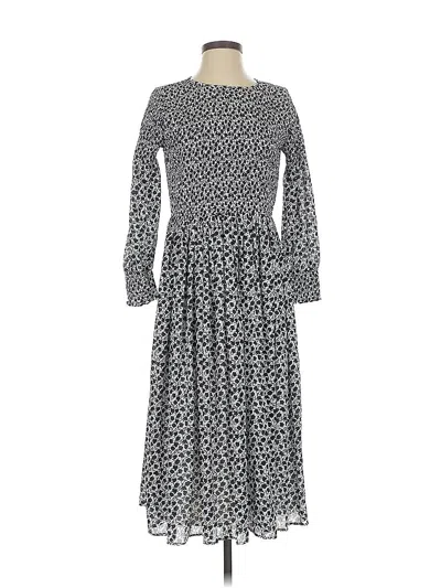 Pre-owned Ann Taylor Casual Dress In Gray