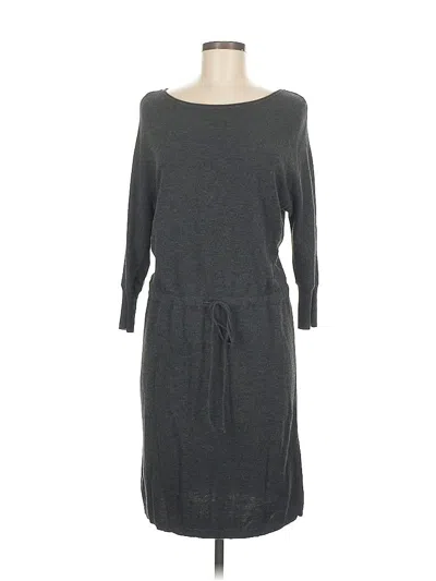 Pre-owned Ann Taylor Casual Dress In Gray