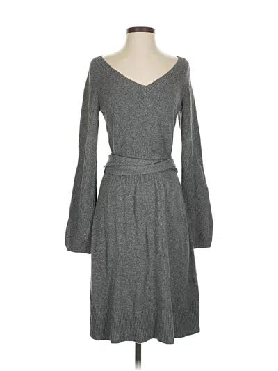 Pre-owned Ann Taylor Casual Dress In Gray