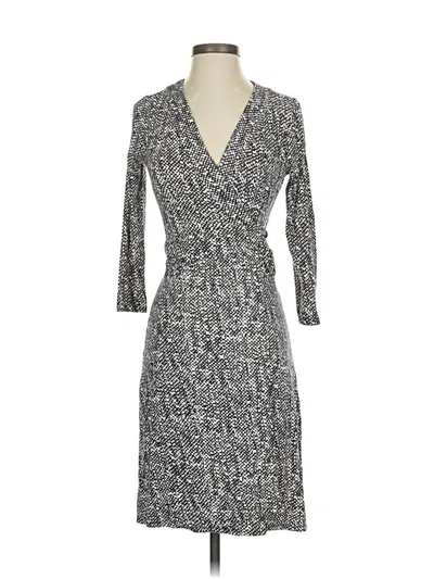 Pre-owned Ann Taylor Casual Dress In Gray