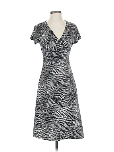 Pre-owned Ann Taylor Casual Dress In Gray