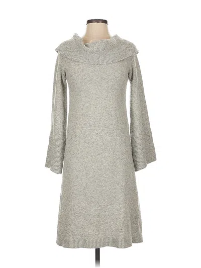 Pre-owned Ann Taylor Casual Dress In Gray