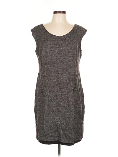 Pre-owned Ann Taylor Casual Dress In Gray