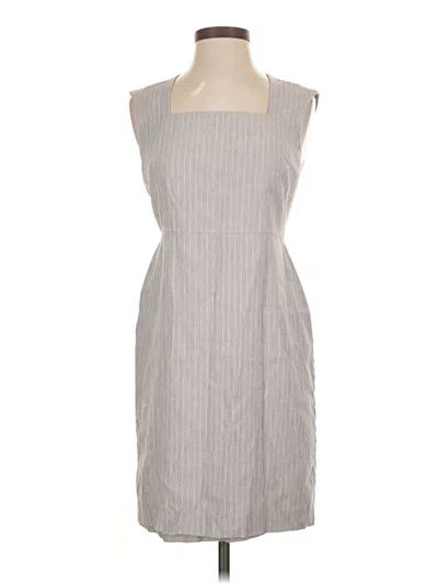 Pre-owned Ann Taylor Casual Dress In Gray