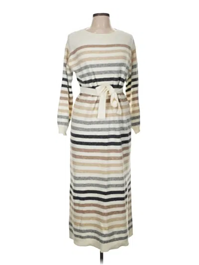 Pre-owned Ann Taylor Casual Dress In Gray