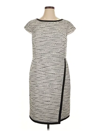 Pre-owned Ann Taylor Casual Dress In Gray