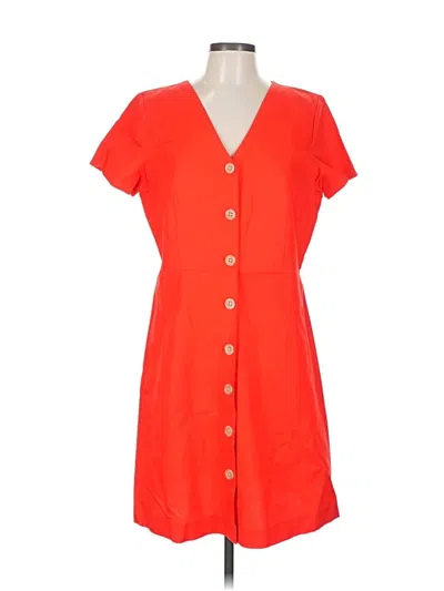 Pre-owned Ann Taylor Casual Dress In Orange