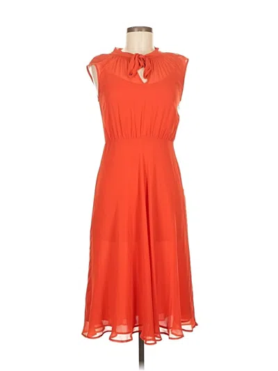 Pre-owned Ann Taylor Casual Dress In Orange
