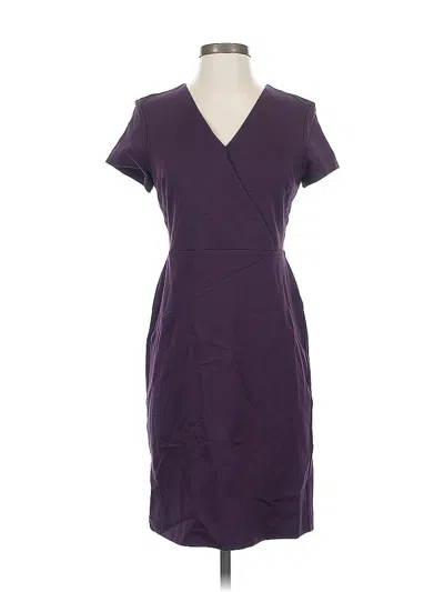 Pre-owned Ann Taylor Casual Dress In Purple