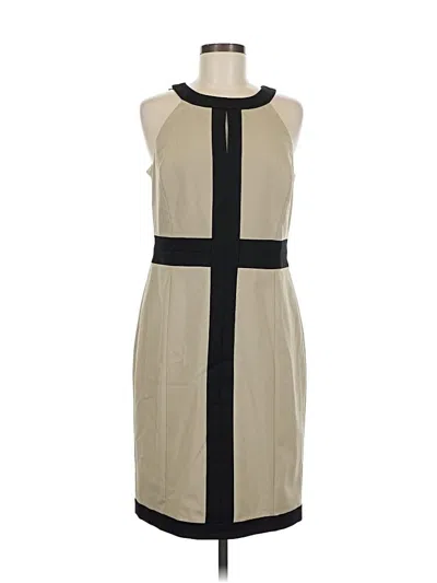 Pre-owned Ann Taylor Casual Dress In Tan