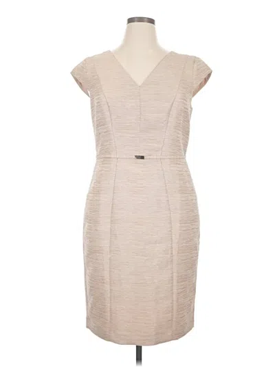 Pre-owned Ann Taylor Casual Dress In Tan