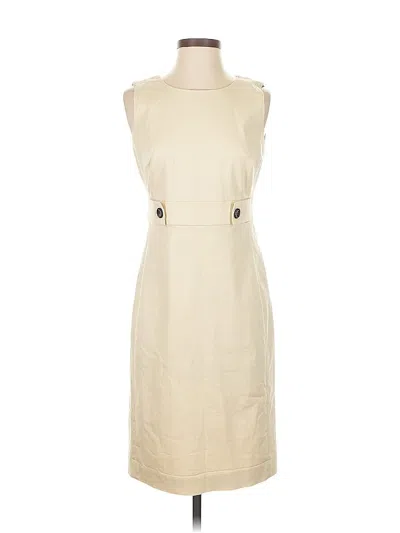 Pre-owned Ann Taylor Casual Dress In White