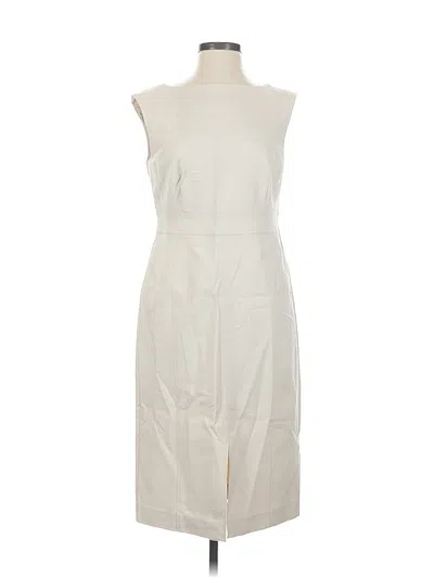 Pre-owned Ann Taylor Casual Dress In White