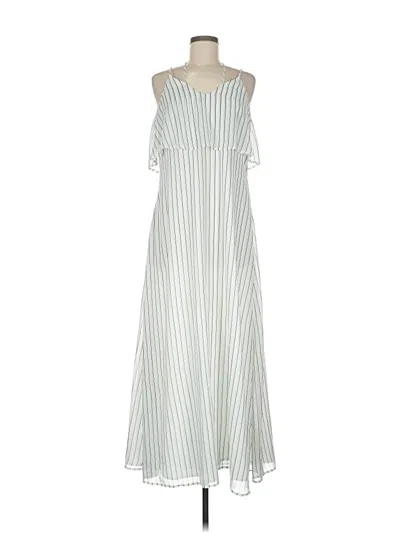 Pre-owned Ann Taylor Casual Dress In White