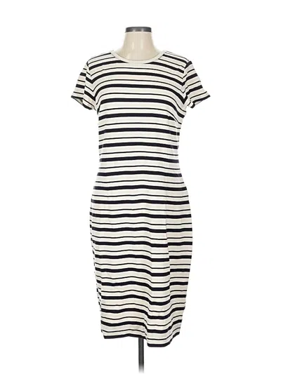 Pre-owned Ann Taylor Casual Dress In White