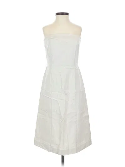 Pre-owned Ann Taylor Casual Dress In White