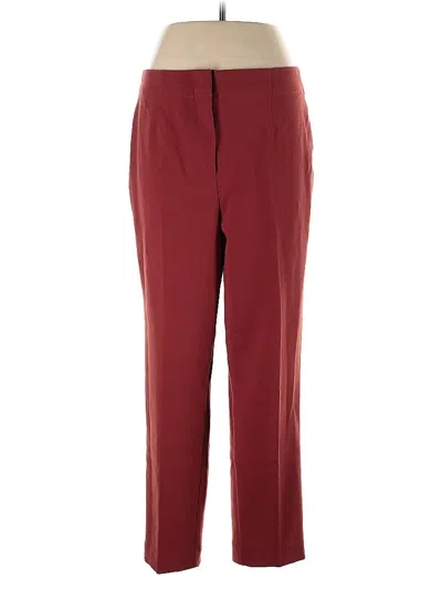 Pre-owned Ann Taylor Casual Pants In Burgundy