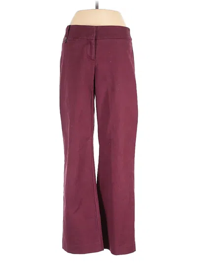 Pre-owned Ann Taylor Casual Pants In Burgundy