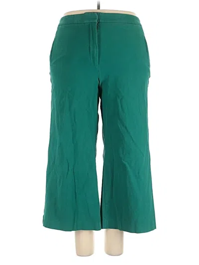 Pre-owned Ann Taylor Casual Pants In Green