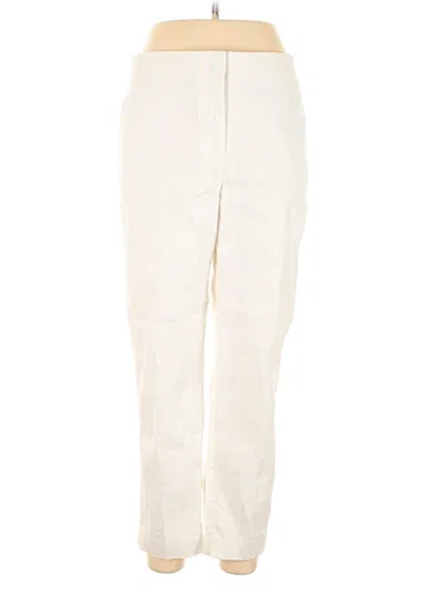 Pre-owned Ann Taylor Casual Pants In White