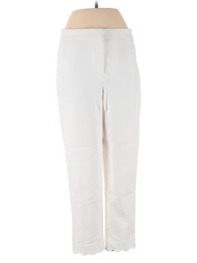 Pre-owned Ann Taylor Casual Pants In White