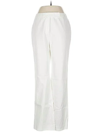 Pre-owned Ann Taylor Casual Pants In White
