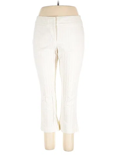 Pre-owned Ann Taylor Casual Pants In White
