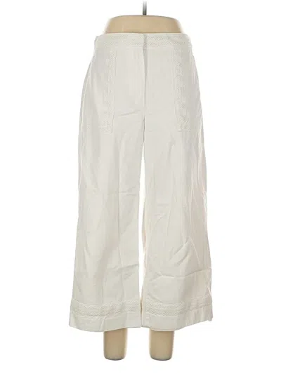 Pre-owned Ann Taylor Casual Pants In White