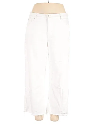 Pre-owned Ann Taylor Casual Pants In White