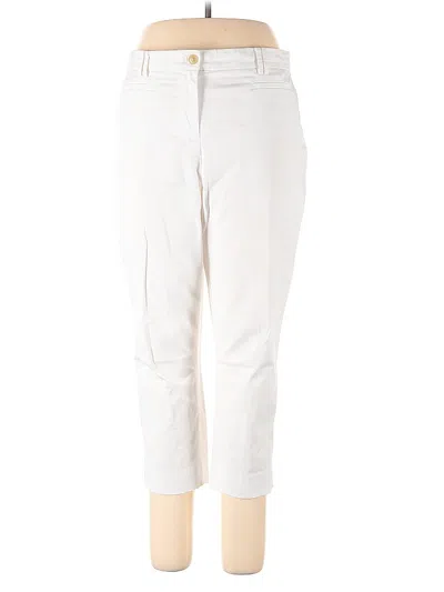Pre-owned Ann Taylor Casual Pants In White