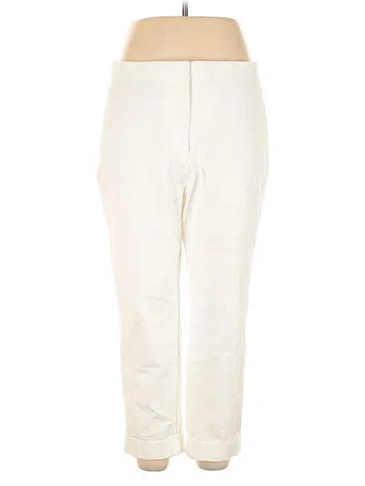 Pre-owned Ann Taylor Casual Pants In White