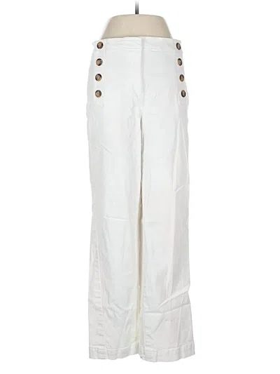 Pre-owned Ann Taylor Casual Pants In White