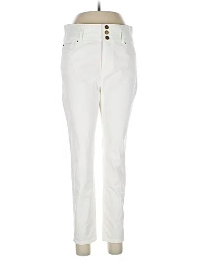 Pre-owned Ann Taylor Casual Pants In White
