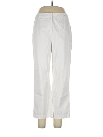 Pre-owned Ann Taylor Casual Pants In White