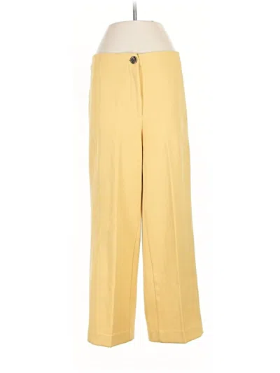 Pre-owned Ann Taylor Casual Pants In Yellow