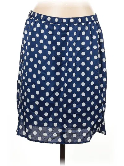 Pre-owned Ann Taylor Casual Skirt In Blue