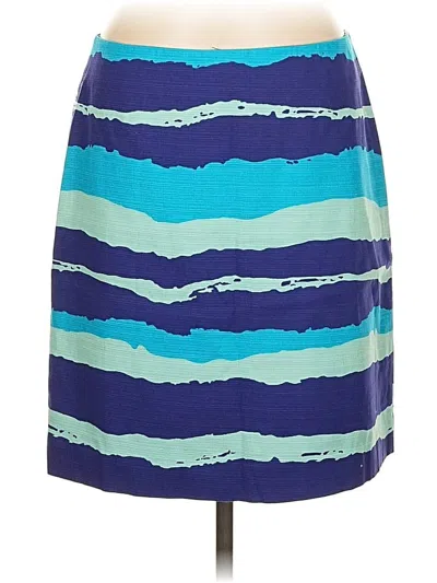 Pre-owned Ann Taylor Casual Skirt In Blue