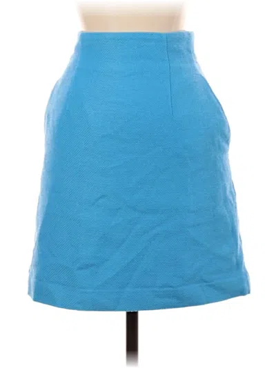 Pre-owned Ann Taylor Casual Skirt In Blue