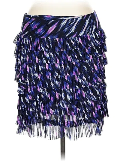 Ann Taylor Casual Skirt In Blue