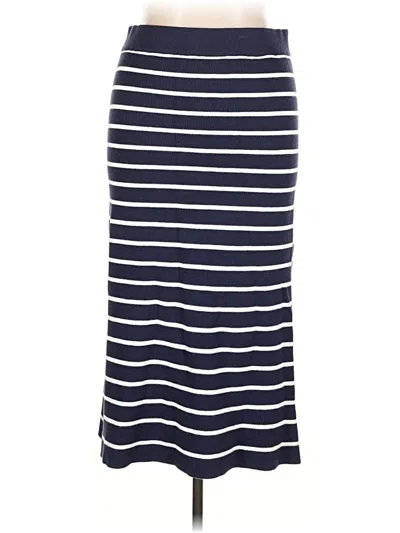 Ann Taylor Casual Skirt In Blue