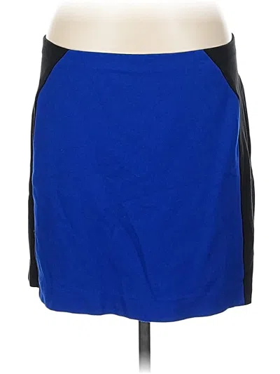 Pre-owned Ann Taylor Casual Skirt In Blue