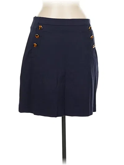 Pre-owned Ann Taylor Casual Skirt In Blue