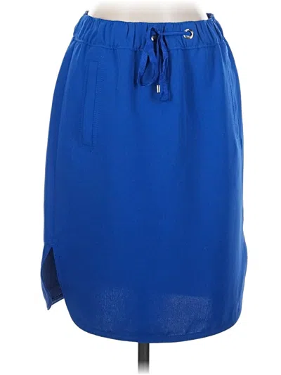 Pre-owned Ann Taylor Casual Skirt In Blue
