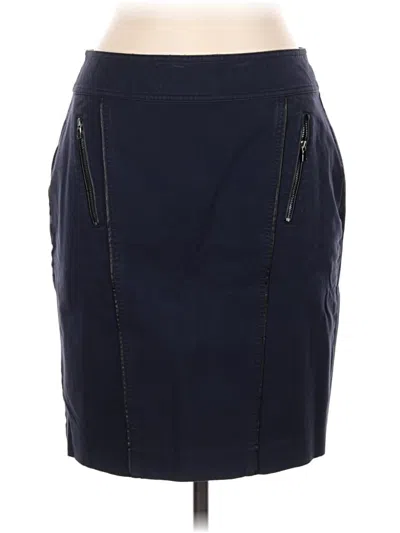 Pre-owned Ann Taylor Casual Skirt In Blue