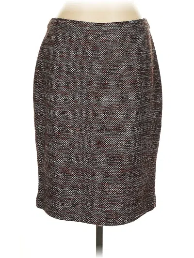 Pre-owned Ann Taylor Casual Skirt In Brown
