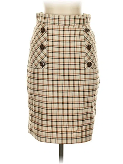 Pre-owned Ann Taylor Casual Skirt In Brown