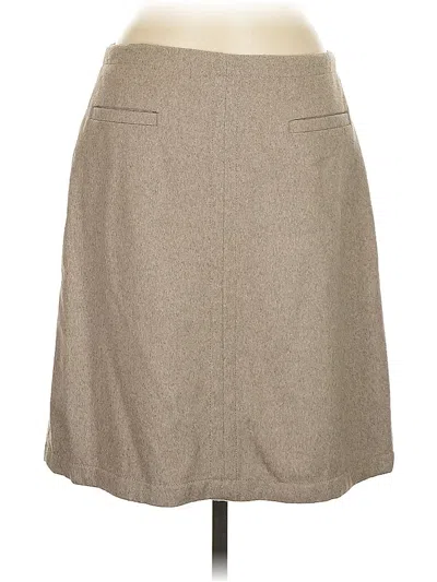 Pre-owned Ann Taylor Casual Skirt In Brown